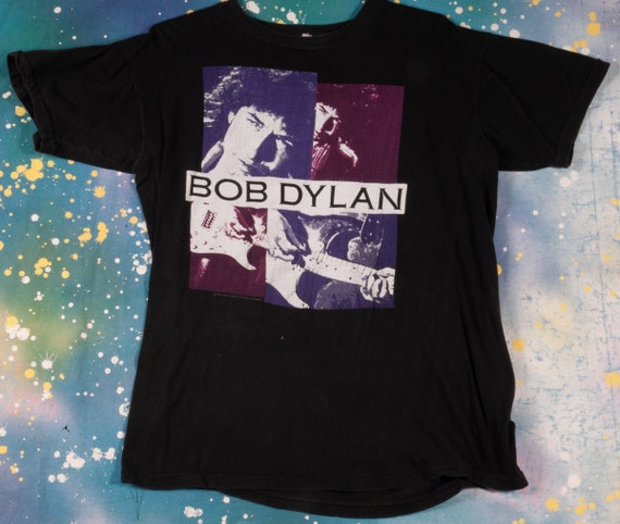 BOB DYLAN 1988 Folk Rock T-Shirt Size XL