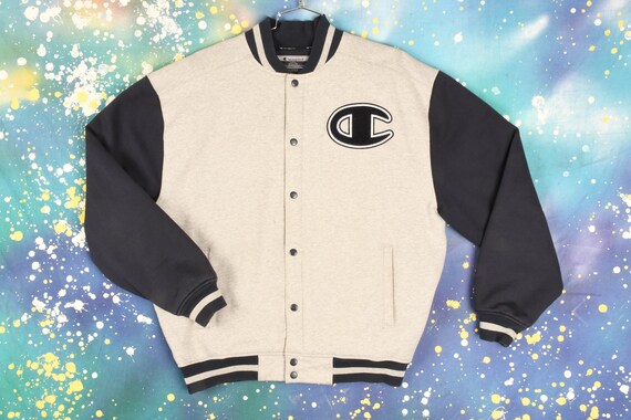 Champion Button Up Sweatshirt Jacket