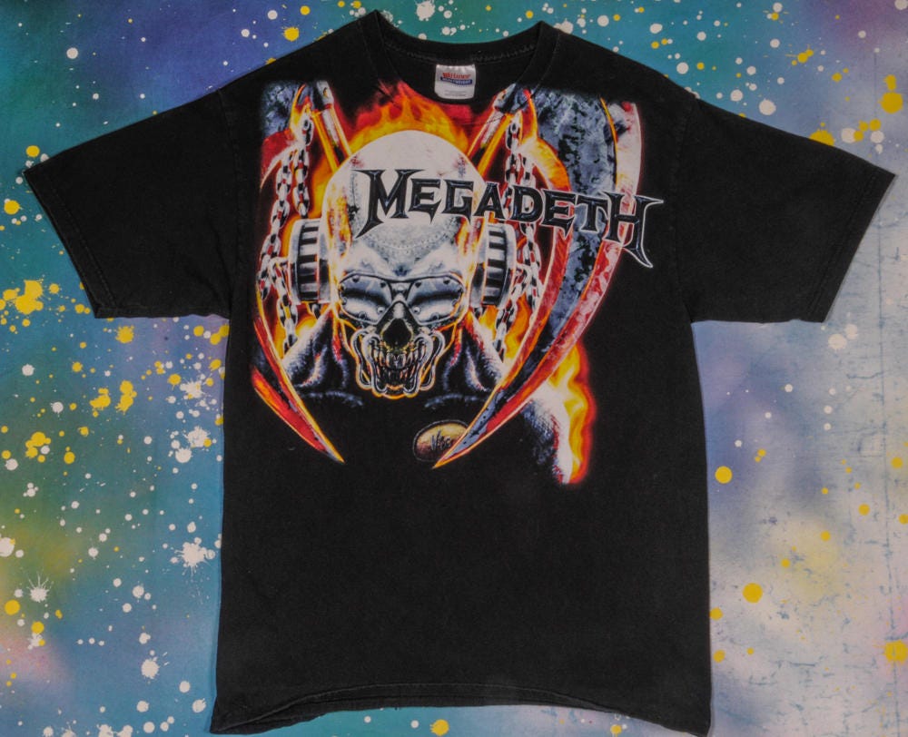 Vintage Megadeth Heavy Metal Rock T 