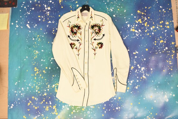 60s vintage HbarC Western Cowboy Shirt