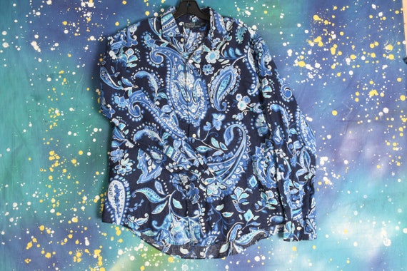 vintage POLO Ralph Lauren Psychedelic Paisley prin