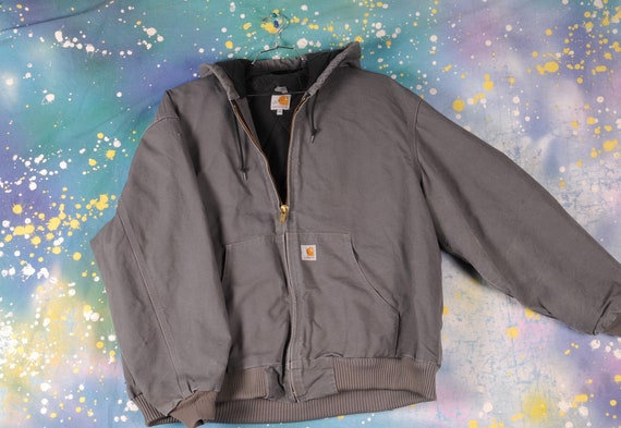 vintage grey Hooded CARHARTT Jacket