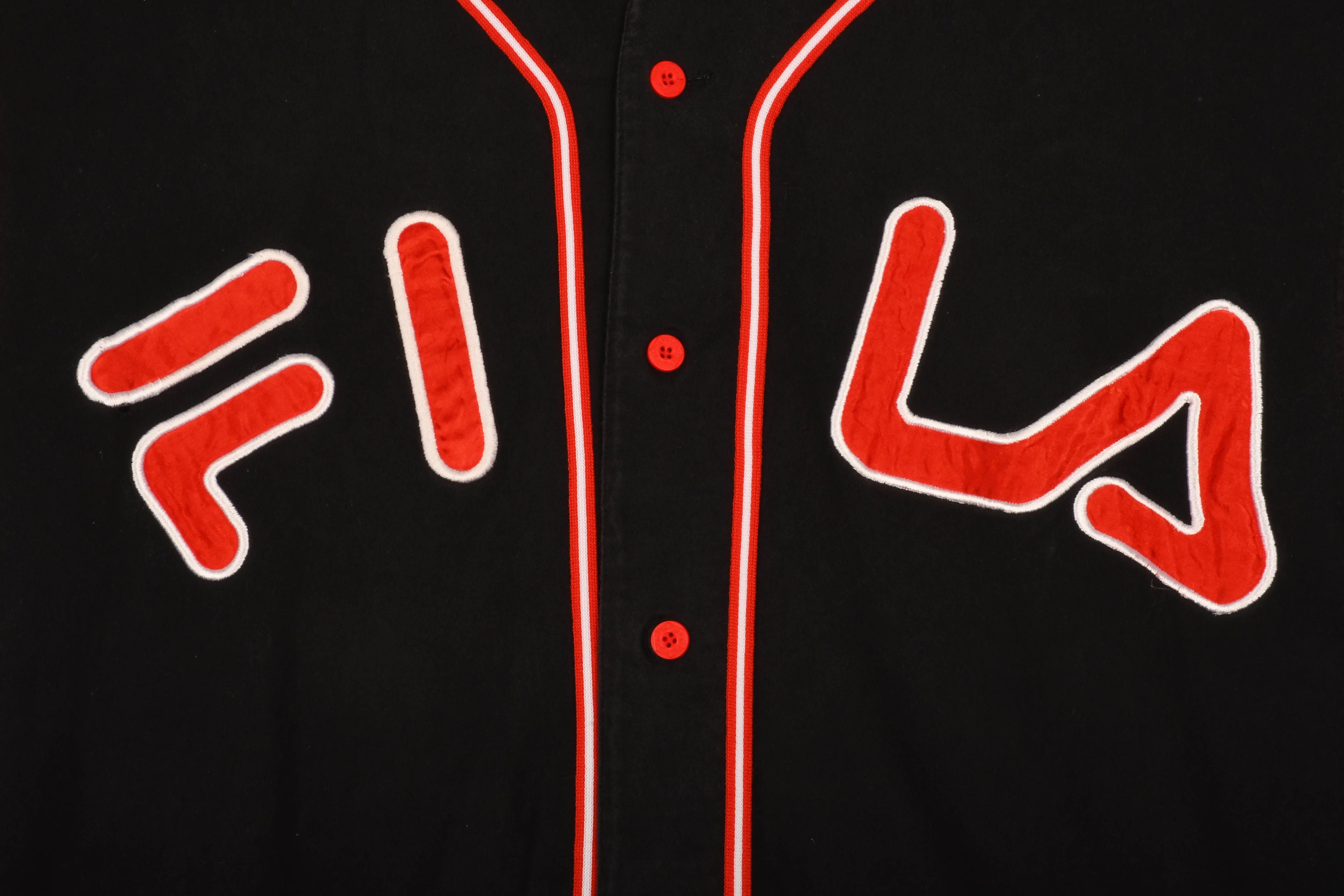 FILA Baseball Jersey Size L - Etsy 