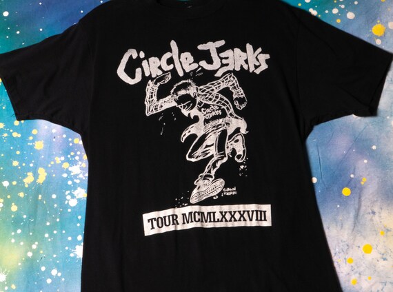 CIRCLE JERKS Punk Hardcore Rock T-Shirt Size L