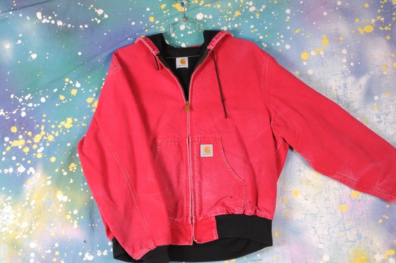 vintage Red hooded CARHARTT Jacket