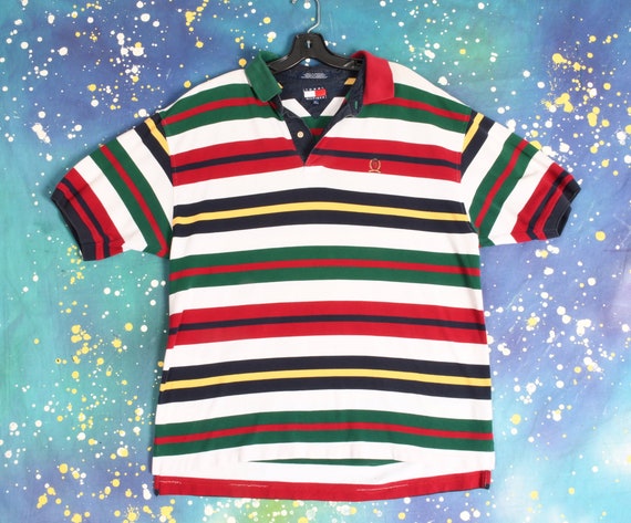 vintage TOMMY HILFIGER striped Polo Shirt