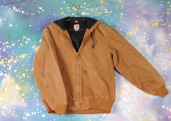 vintage brown Hooded CARHARTT Jacket