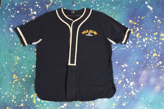 vintage POLO JEANS Ralph Lauren Baseball Jersey