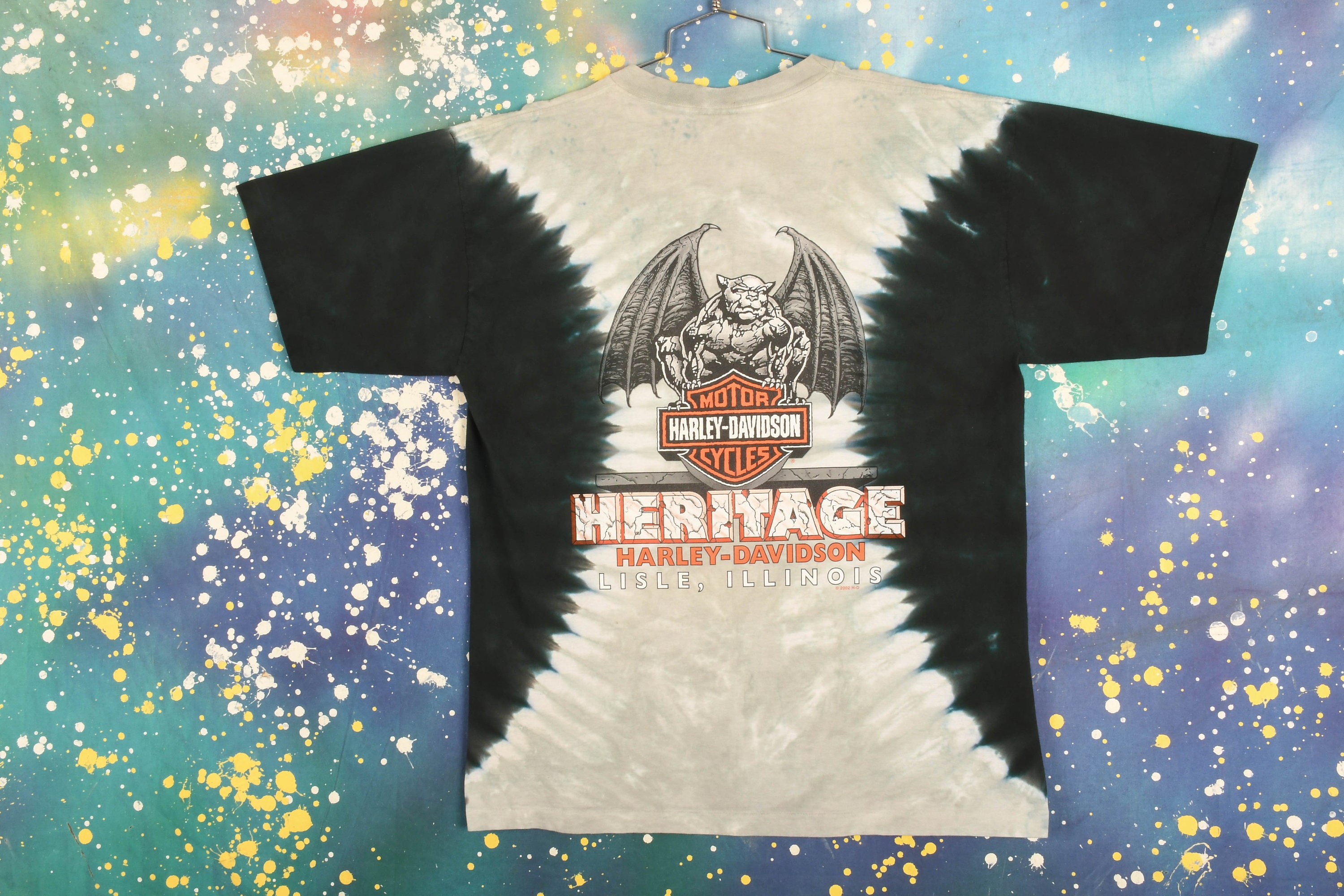 tie dye harley davidson t shirt