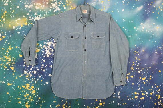 1950's Par Val Chambray work Shirt