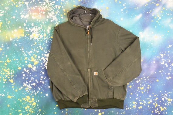 Vintage Carhartt Hooded Jacket (Lined)- 2XL