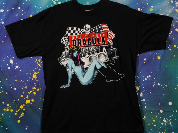 Rob ZOMBIE Dragula White Zombie Rock T-Shirt Size