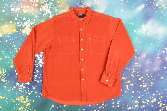 vintage 90s POLO Ralph Lauren Corduroy Button Down