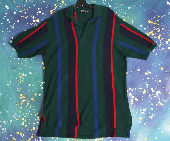90s vintage POLO Ralph Lauren vertical stripe Polo