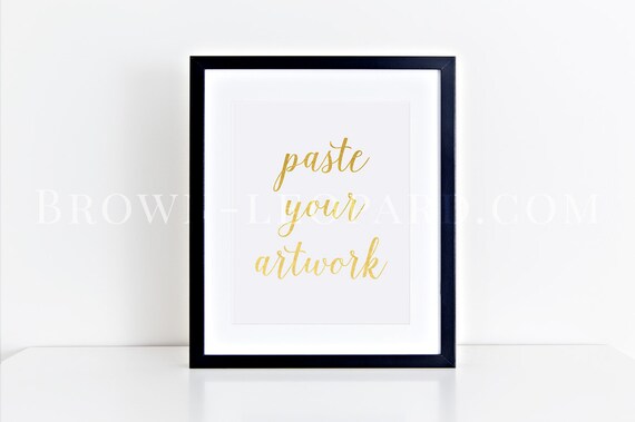Black Frame Mockup 8x10 Clean And Simple Vertical