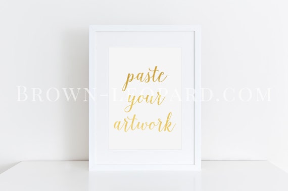 White Frame Mockup A4 Clean And Simple Vertical