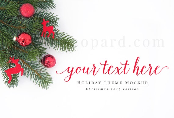 Christmas Styled Stock Photography Holiday Theme Christmas Etsy