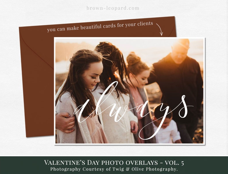 Valentines photo overlays Valentine's Day Word art, creative photo overlays for Photoshop, actions for Photographers, valentines minis image 7