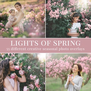 55 Creative Spring Photo Overlays for Photoshop, Haze & Lights Overlays ...