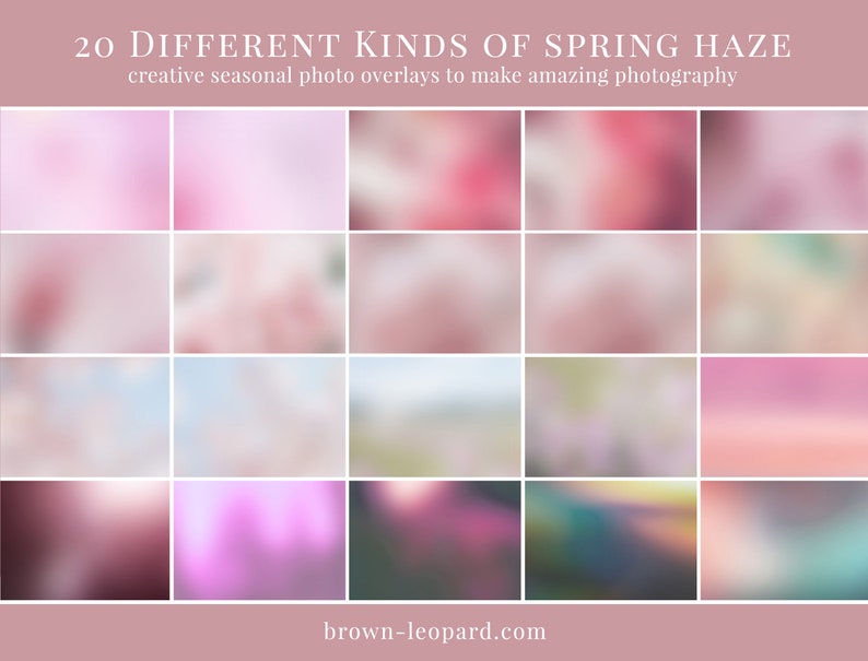55 Creative Spring Photo Overlays for Photoshop Haze & Lights - Etsy
