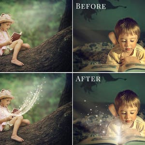 Shine photo overlays Magic book, creative digital photo overlays for Photoshop, great for minis, outdoor photography, kids & family pics image 5