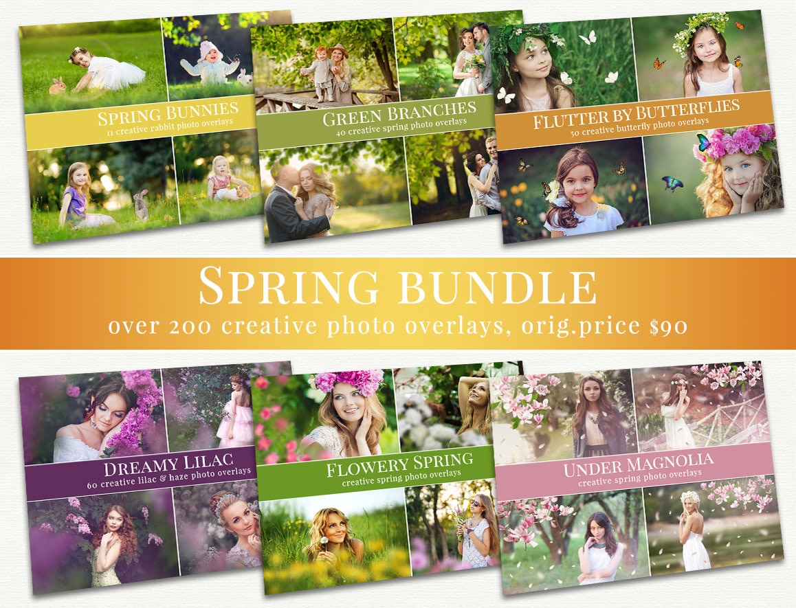 Great Price - "spring Bundle" - the Best of Our Spring Photo Overlays ...
