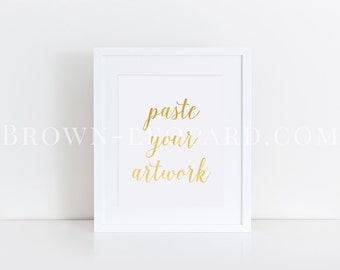 White frame mockup - 8x10" clean and simple vertical portrait print mockup (57), styled stock photography, photography mockup