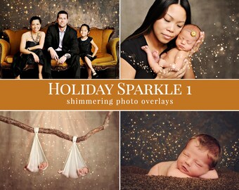 Christmas photo overlays "Holiday Sparkle 1", christmas photo overlays for Photoshop, photo overlays for Photographers