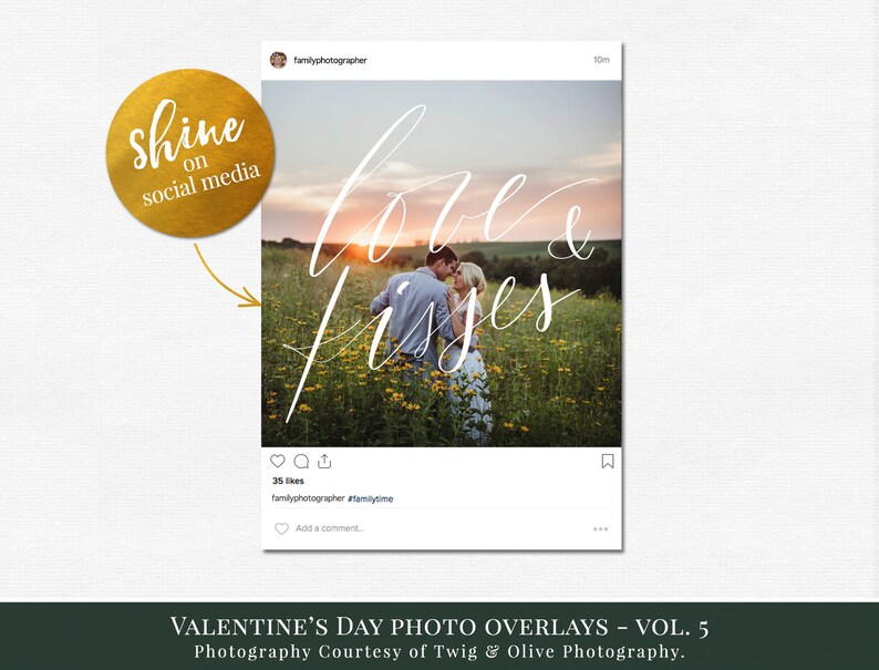 Valentines photo overlays Valentine's Day Word art, creative photo overlays for Photoshop, actions for Photographers, valentines minis image 8