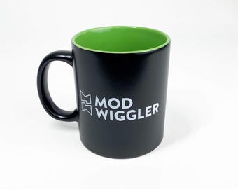 ModWiggler Mug — Black w/ Green Goo Interior