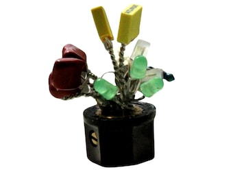Flower Bouquet Up-cycled Figurine from Surplus Salvage Studios