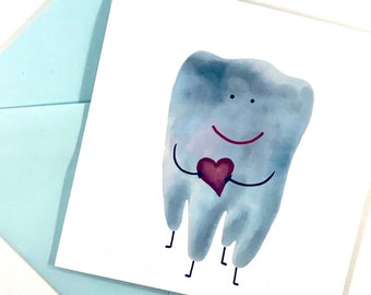 Cute Tooth Greeting Card for a Dentist