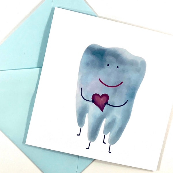 Cute Tooth Greeting Card for a Dentist