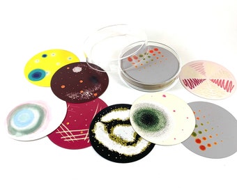 Petri Dish Note Card Set // Gift for a Microbiologist // Biology Teacher or Student Gift