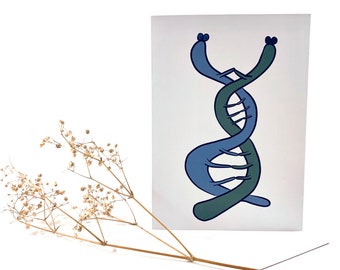 Cute DNA Love Greeting Card