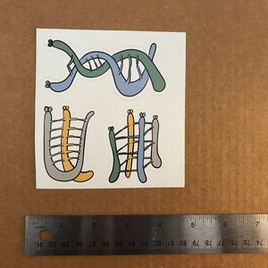 DNA Vinyl Removable Sticker Pack - Etsy