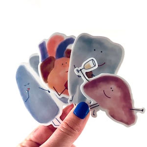 YOLO-organen // Tand, longen, lever en hart // Anatomie, geneeskunde, cardiologie, tandheelkunde, hepatologie, longgeneeskunde Cadeau voor arts, verpleegkundige