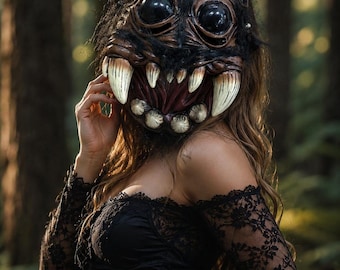 Horror Spider Mask Halloween Role Playing Prop, Horror Animal Mask, Monster Disguise Party Mask, Ball Costume Accessories