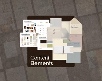 Editorial Content Elements | Canva Content Kit | Brand Assets Library