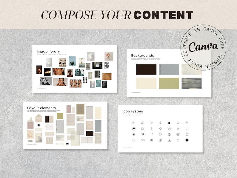 Brand Launch Kit | Strategy, Visual Identity, Assets (Canva Template) image 3