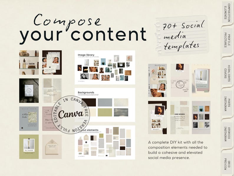 Complete Branding Kit | Brand Strategy, Visual Identity & Social Media Kit | Canva image 6