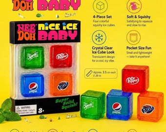 NeeDoh ナイスアイスベイビースクイーズキューブセット – フィジェットトイセット
