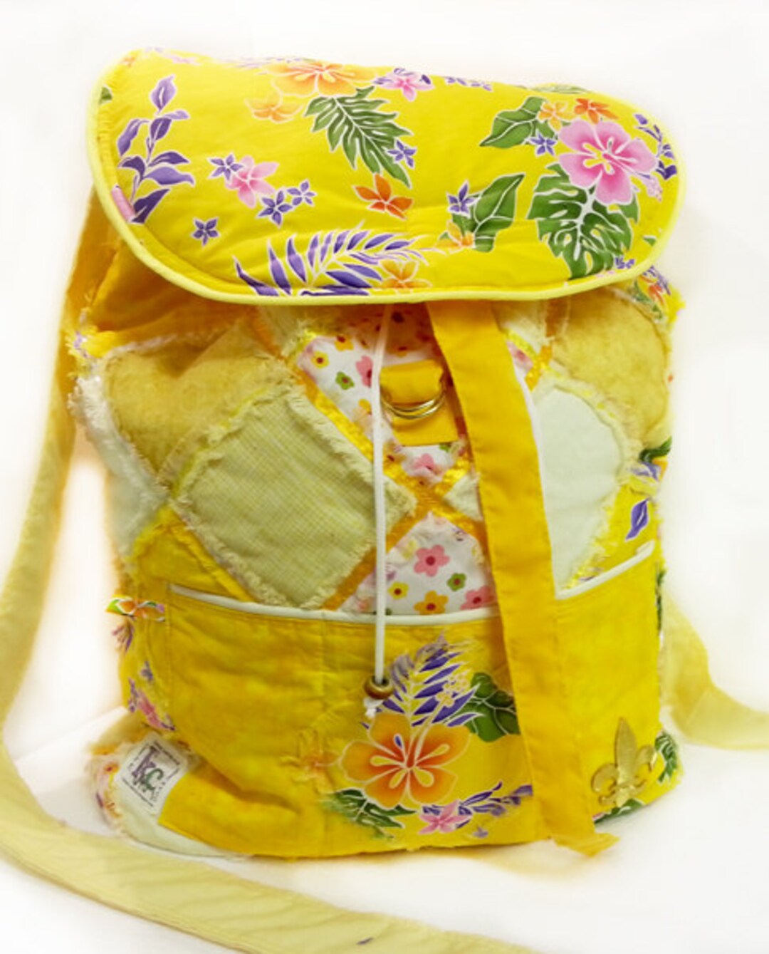 Quilted Patchwork Backpack Nappy Bag School Bag Beach Bag. Etsy