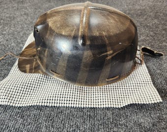 Vintage MSA Comfo Cap Type G "Tiger Stripe" mijnwerkershelm maat 7 1/8