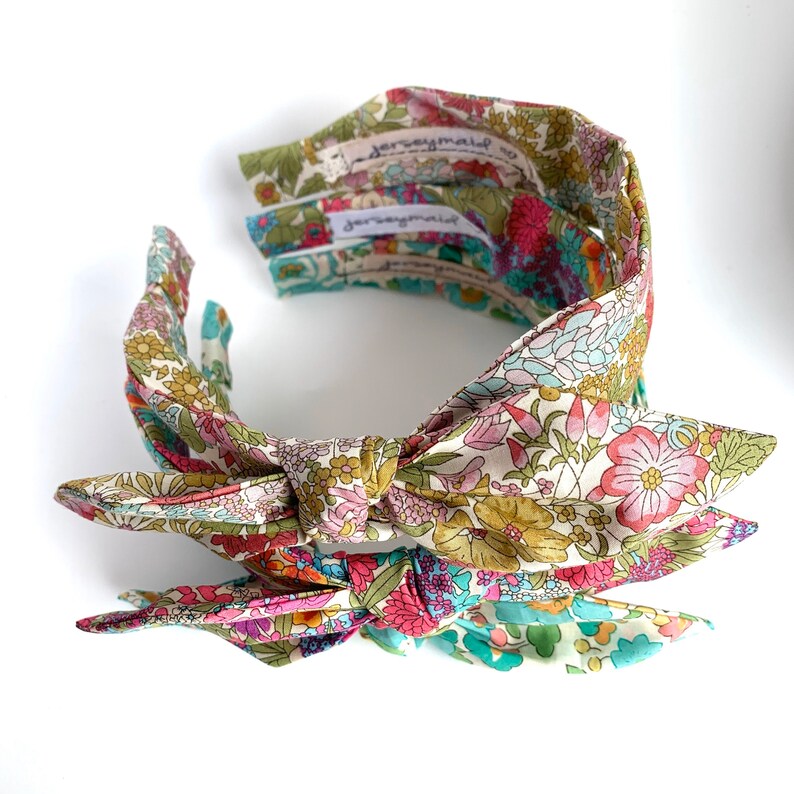 Liberty of london Cute bow Headbands for women narrow side Etsy