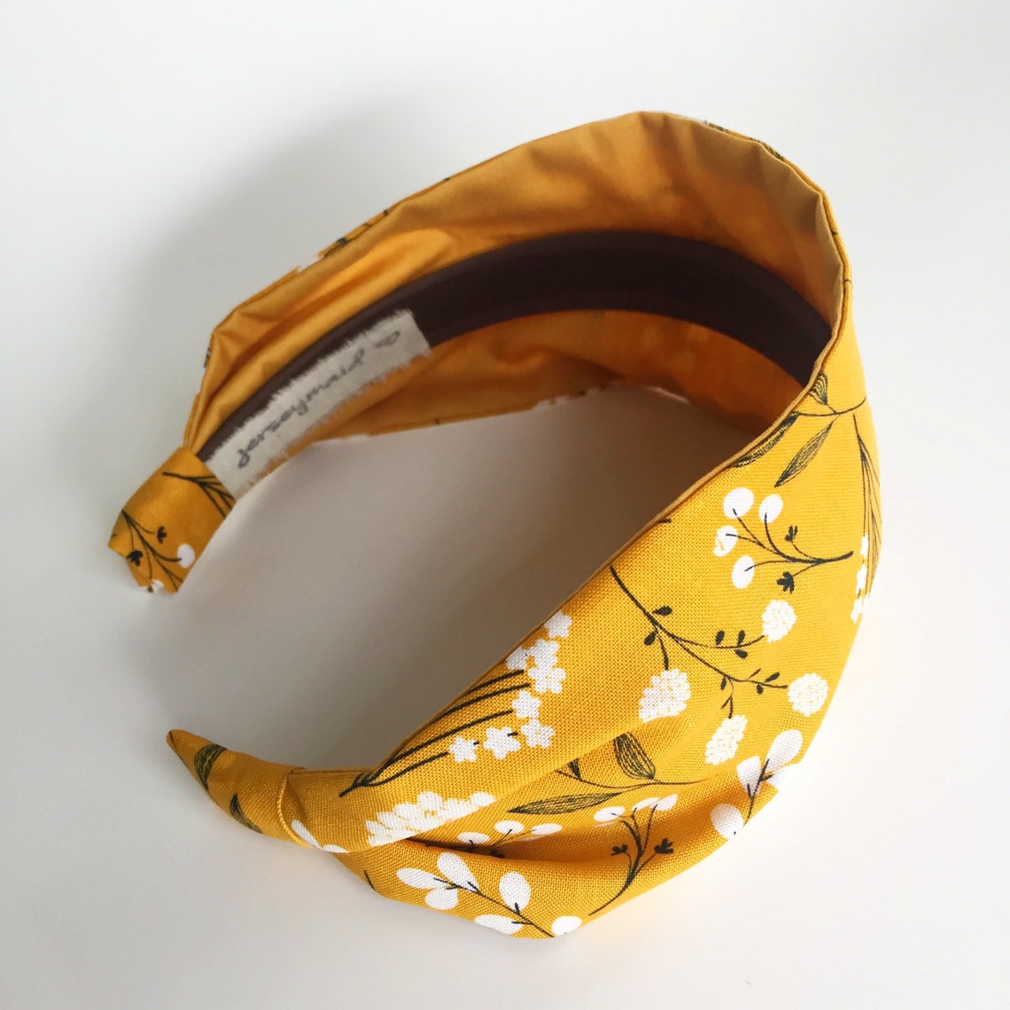 Fabric headbands for women yellow retro hair bands . Fall hair Etsy