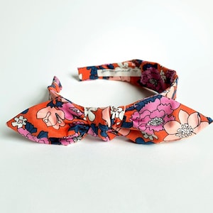 Bow headband hairband hair accessories no slip stay on knot head band for women flowers ruby star lindley lawns pin up rockabilly