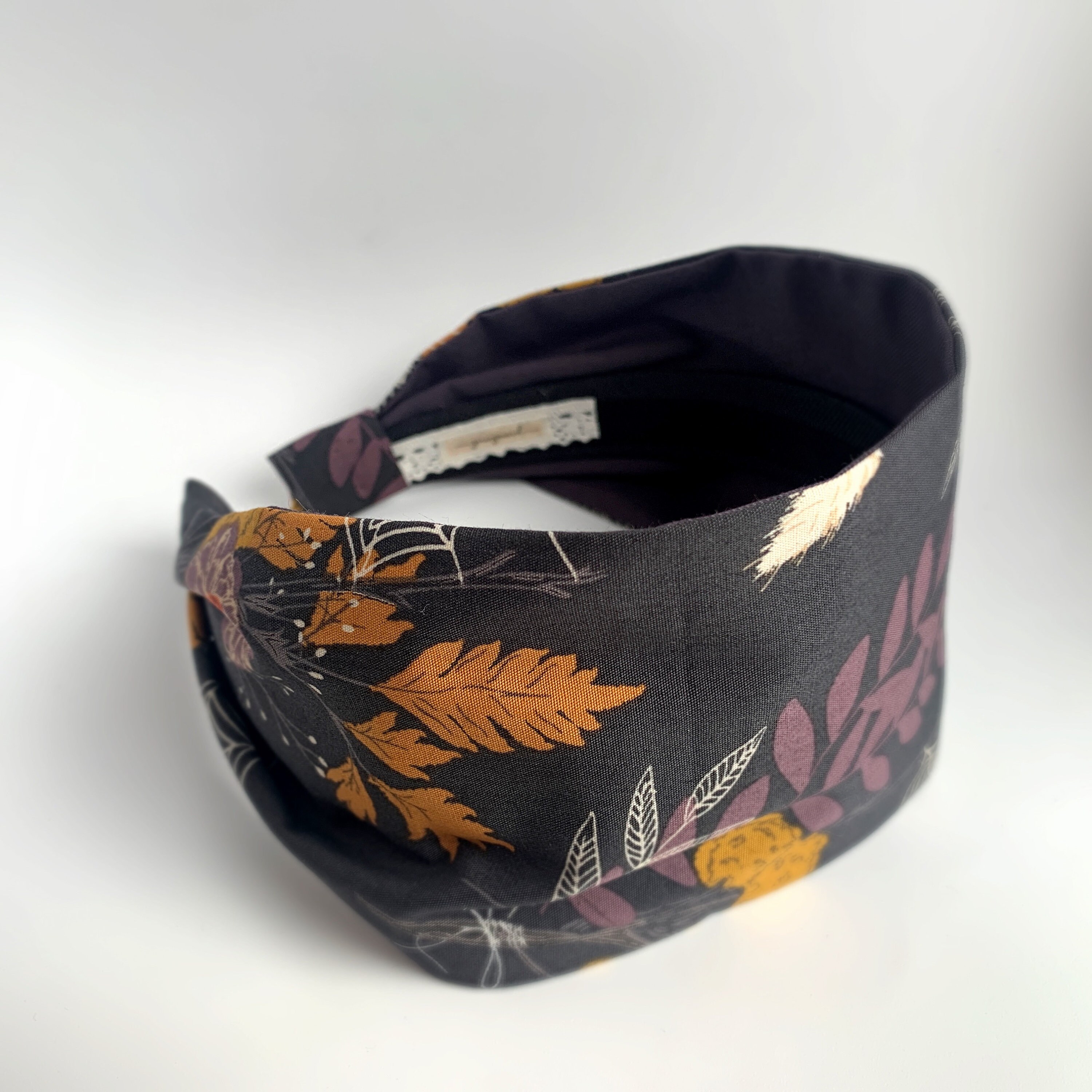 Halloween spider web autumn Fabric headbands for women hair bands . Fall hair accessories . Short hair style ideas . Adult headband woman .