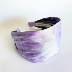 Headbands for wonen lavender silk Purple Pure silk headbands for women adult headband woman head bands hair bands silk hair scarf silk hair