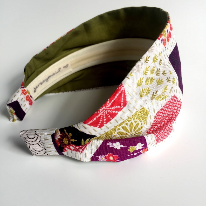 Kimono hexagon Japanese Headbands for women sakura fabric with Etsy